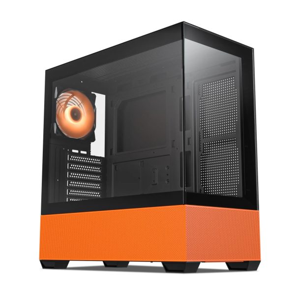 Gaming PC Case Airflow 3.0 USB, Tempered Glass Panel